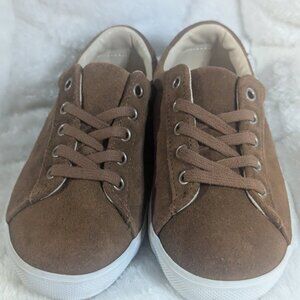 Janie and Jack Boy Caramel Suede Sneaker Size 13